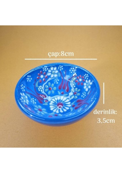 3'lü Çini Motifli Seramik Kase Sunumluk & Çerezlik %100 El Yapımı Kabartma Tekniği fiyatları