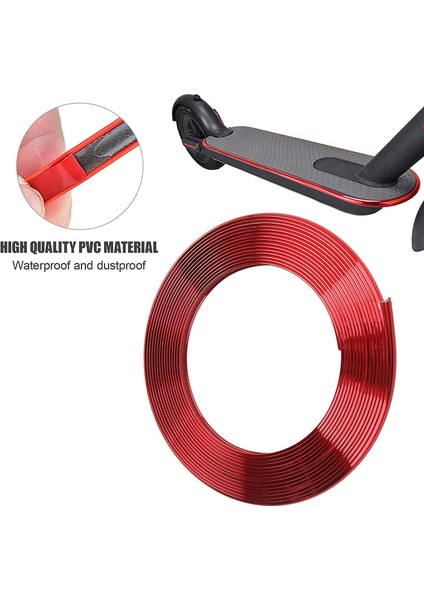 Metre Scooter Vücut Çarpışma Önleyici Şerit Elektrikli Scooter Tampon Koruyucu Şerit Kaykay Dekoratif Şerit, Gümüş (Yurt Dışından) fiyatları