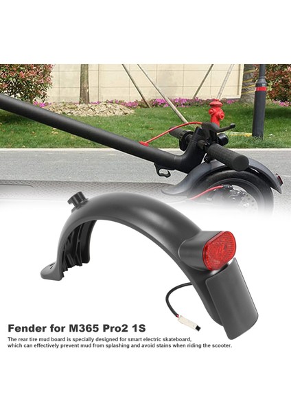 Yükseltilmiş Xiaomi M365 Pro Pro 2 1s Için Arka Işık ile Elektrikli Scooter Çamurluk Uçurtma Scooter Arka Çamurluk (Yurt Dışından)