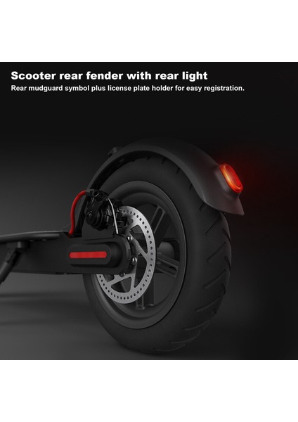 Yükseltilmiş Xiaomi M365 Pro Pro 2 1s Için Arka Işık ile Elektrikli Scooter Çamurluk Uçurtma Scooter Arka Çamurluk (Yurt Dışından)