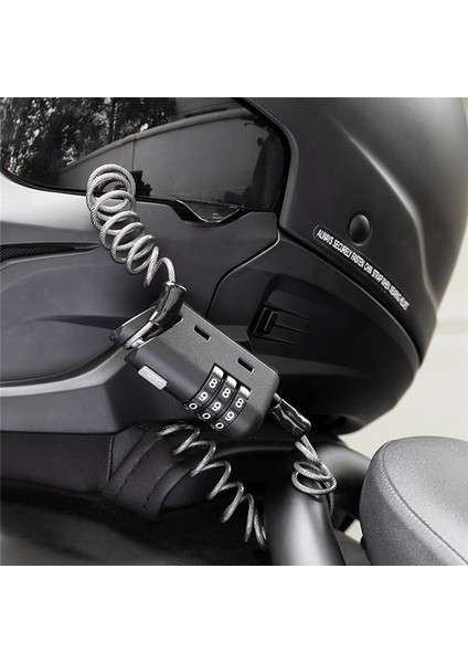 Rockbros Mini Kask Kilidi Zinciri Taşınabilir Motosiklet Hırsızlık Önleyici Kablo Kilidi Hırsızlık Önleyici Şifre Moto Bisiklet Kilitleri (Yurt Dışından) fiyatları