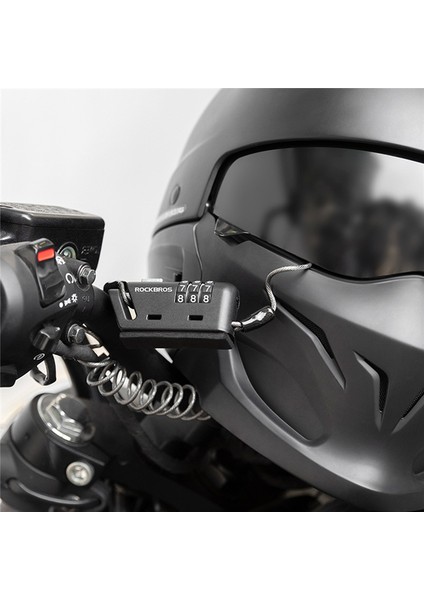 Rockbros Mini Kask Kilidi Zinciri Taşınabilir Motosiklet Hırsızlık Önleyici Kablo Kilidi Hırsızlık Önleyici Şifre Moto Bisiklet Kilitleri (Yurt Dışından) fırsatları