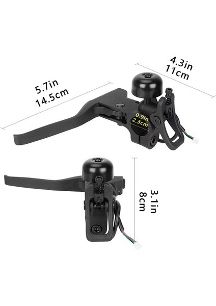 Elektrikli Scooter El Freni Zil Ile, Kaymayı Önleyen Scooter Kolu Fren Kolu Su Geçirmez Mı4 Xiaomi 4pro Scooter Için (Yurt Dışından) indirimleri