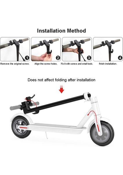 2 Adet Ön Kanca, Elektrikli Scooter, Çift Kancalı Tasarım, Çok Işlevli Kancalar, Xiaomi M365 / M365 Pro Için (Yurt Dışından) fiyatları