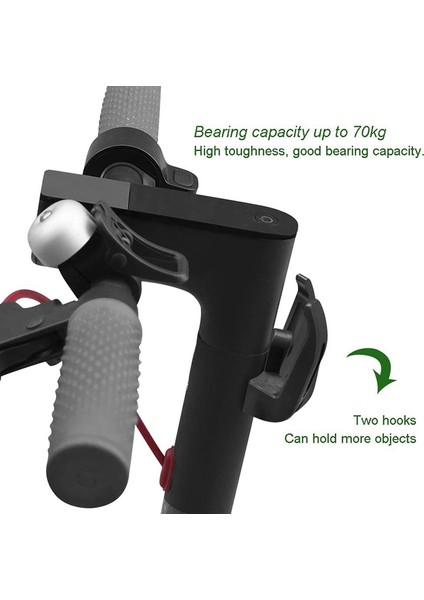 2 Adet Ön Kanca, Elektrikli Scooter, Çift Kancalı Tasarım, Çok Işlevli Kancalar, Xiaomi M365 / M365 Pro Için (Yurt Dışından) indirimleri