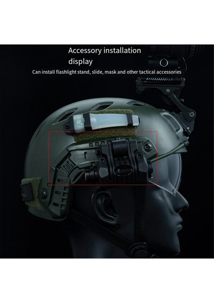 Fast Kask Rayı Aksesuarları Için Çok Işlevli Kendin Yap Cs Koruyucu Donanım Ark Taşınabilir Kask Rayı Aksesuarları, B2 (Yurt Dışından) fırsatları