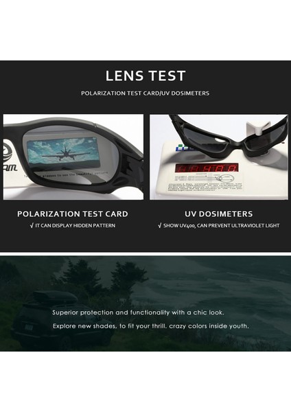 Kdeam Polarize Spor Güneş Gözlüğü Lenses Erkekler Kadınlar Bisiklet Koşu Sürüş Balıkçılık Gözlük Gece Renkli Ayna C2 (Yurt Dışından)