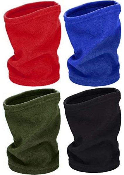 4 Parça Boyun Isıtıcı Kulak Isıtıcı Polar Boyunluk Rüzgar Geçirmez Kayak Yürüyüş Bisiklet Isıtıcı Yetişkinler ve Çocuklar Için (Yurt Dışından)