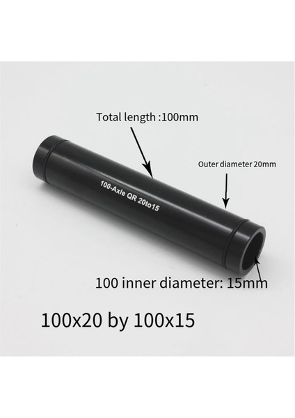 Dağ Bisikleti Bisikleti 20MM Thru-Axle Dönüşümü 15MM Thru-Axle Alüminyum Alaşımlı Bisiklet Ön Çatal Thru-Axle Göbeği (Yurt Dışından)