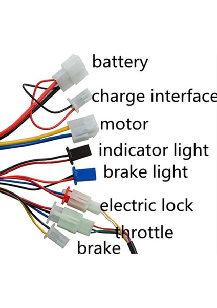 Elektrikli Bisiklet Scooter Aksesuarları Motor Fırçalanmış Kontrol Cihazı ve Gaz Kelebeği Kavrama 24V 250W Elektrikli Scooter Bisiklet Için (Yurt Dışından)