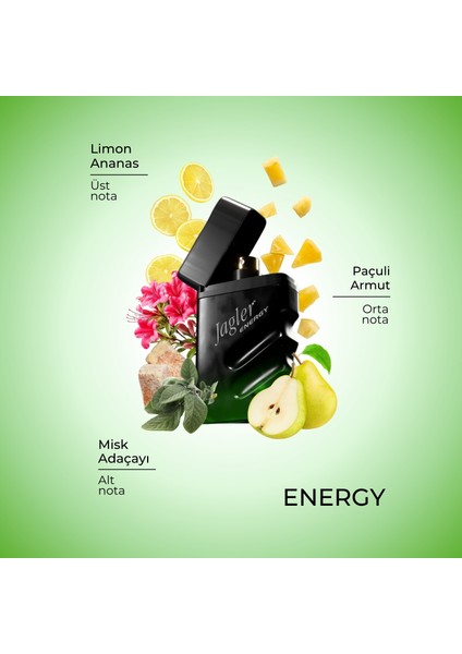Energy Erkek Parfüm Seti (90 Ml Edt + 150 Ml Deodorant)
