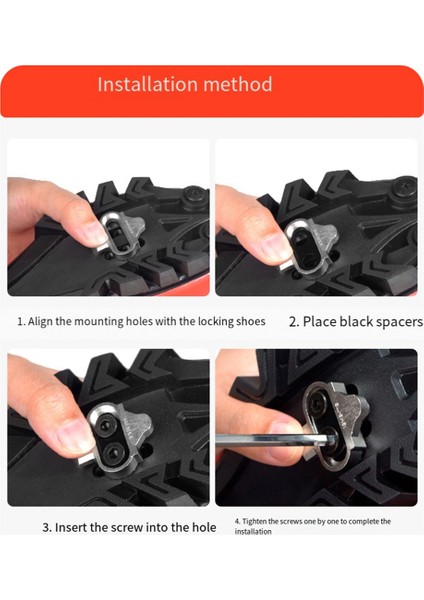 Shimano SH51 Spd Kilit Seti Için Dağ Bisikleti Kilitli Pedal Çoklu Kilit Bisiklet Ayakkabısı (Yurt Dışından)