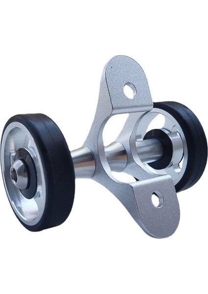 Poday Superlight Bisiklet Easywheel Alüminyum Alaşımlı Brompton Çamurluk Silindirleri Tekerlekler Kolay Kurulum Çift Tekerlekler Gümüş (Yurt Dışından)
