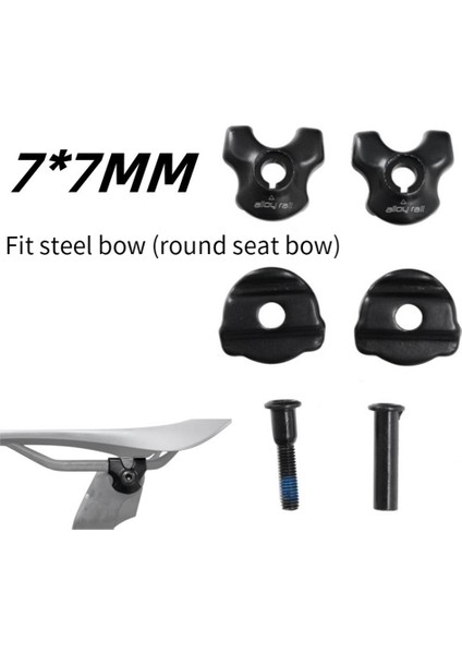 Bisiklet Seatpost Kelepçe Karbon Eyer Rayları Adaptörü 7X7MM Bisiklet Seatpost Tüp Oval/yuvarlak Klipler Bisiklet Aksesuarları (Yurt Dışından)