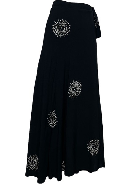 Bele Sarmalı Kalıp Baskılı Etek