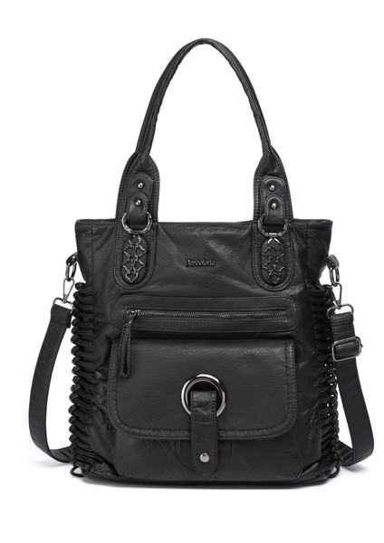 Yıkama Deri Omuz Kadın Çantası 21-K Barcelona 1822-6