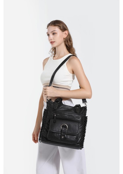 Yıkama Deri Omuz Kadın Çantası 21-K Barcelona 1822-6 fırsatları