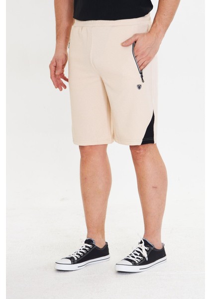 Erkek Polycotton Şort Ekru 6048-E
