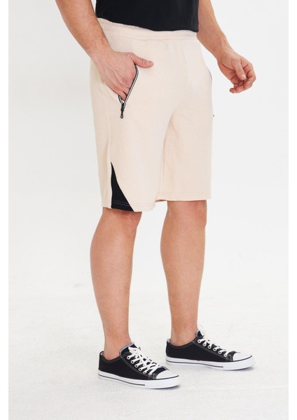 Erkek Polycotton Şort Ekru 6048-E