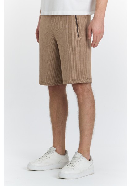 Erkek Polycotton Şort Kahve 6044-K