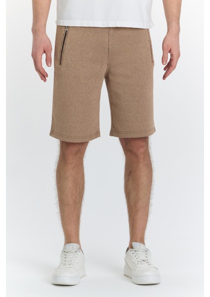 Erkek Polycotton Şort Kahve 6044-K