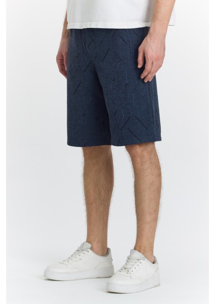 Erkek Polycotton Şort Lacivert 6049-L