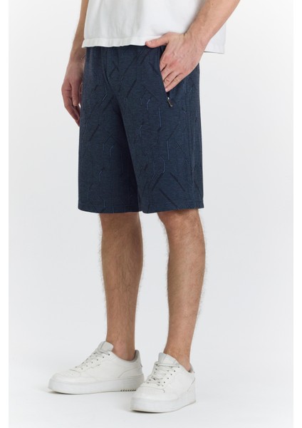Erkek Polycotton Şort Lacivert 6049-L