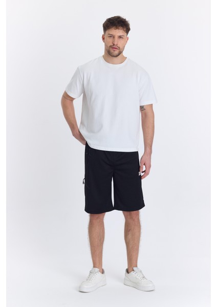 Erkek Polycotton Şort Siyah 6051-S