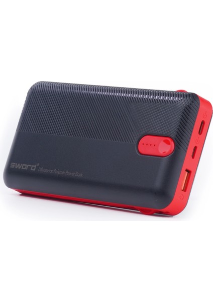20.000MAH Kendinden Kablolu Hızlı Güvenli Şarj Taşınabilir Powerbank Apple iPhone,android Uyumlu SW-20PO3