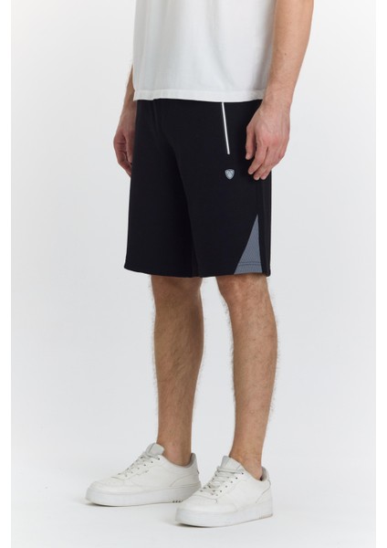 Erkek Polycotton Şort Siyah 6048-S