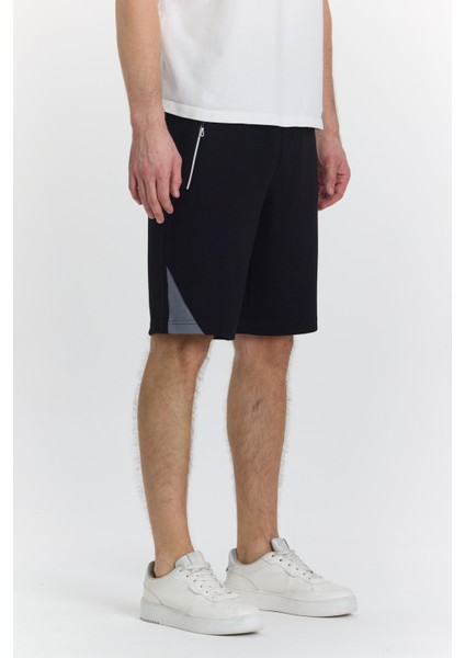 Erkek Polycotton Şort Siyah 6048-S