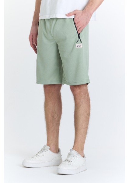 Erkek Polycotton Şort Yeşil 6051-Y
