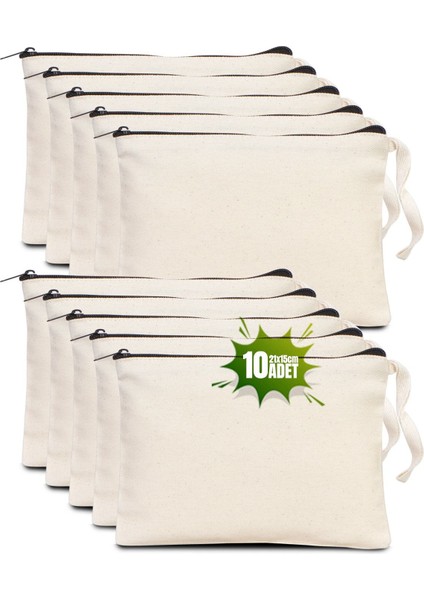 Bej Renkli Astarsız Clutch Çanta, 21x15cm, 10 Adet, Şık ve Hafif Alternatif Boyut