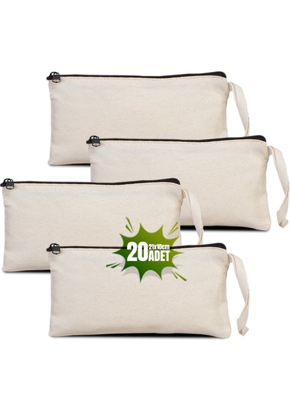 Şık ve kullanışlı, 21x10 cm, krem renk, 20 adet, düz desen, yıkama talimatı uygun