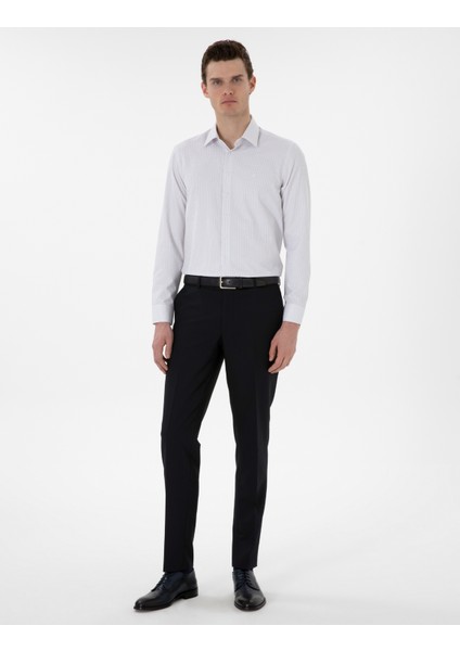 Erkek Gri Slim Fit Kareli Uzun Kollu Gömlek 50304550-VR024 fırsatları