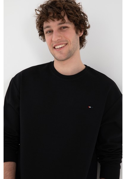 Erkek Siyah Sweatshirt 50309858-VR046 fiyatları