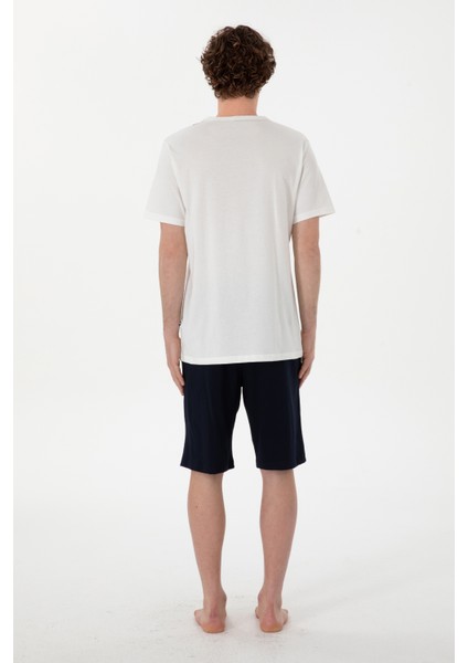 Erkek Beyaz Pijama Takım 50309355-VR013 indirimleri