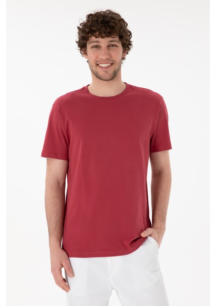 Erkek Vişne Tişört Basic 50305985-VR223