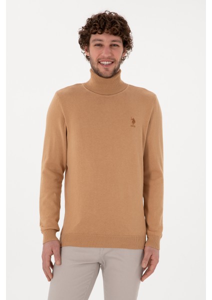 Erkek Camel Melanj Kazak /triko 50288884-VR122