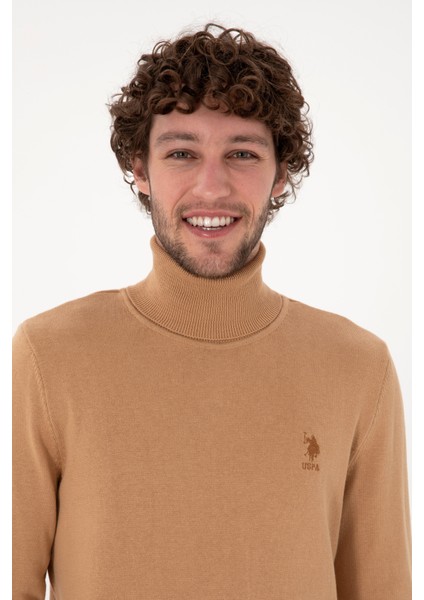 Erkek Camel Melanj Kazak /triko 50288884-VR122 fiyatları