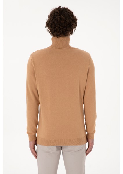 Erkek Camel Melanj Kazak /triko 50288884-VR122 indirimleri