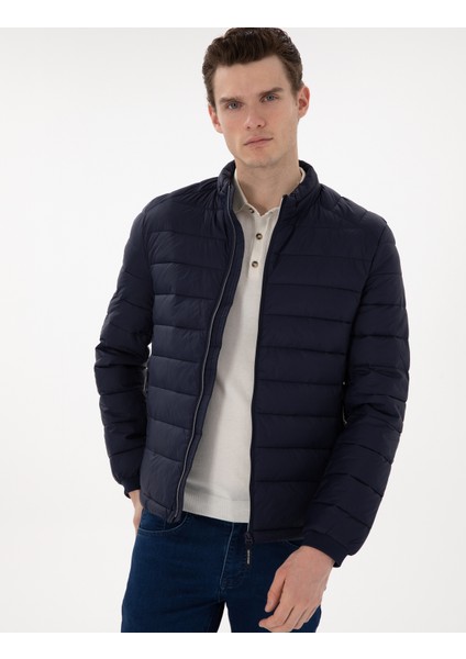 Erkek Lacivert Cropped Slim Mont 50302527-VR033