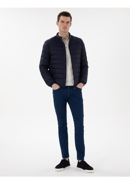 Erkek Lacivert Cropped Slim Mont 50302527-VR033