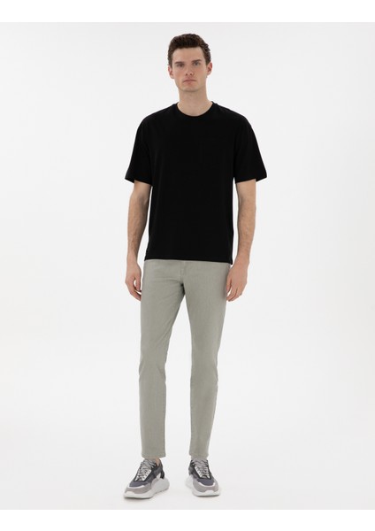 Erkek Siyah Comfort Fit Basic Tişört 50306991-VR046