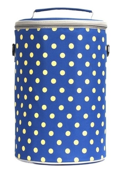 Trolis Sıcak Öğle Yemeği Kutusu Çantası Yalıtımlı Çanta Yuvarlak Kalınlaşmış Öğle Yemeği Çantası Taze Tutma Taşınabilir Öğle Yemeği Çantası (Yurt Dışından)