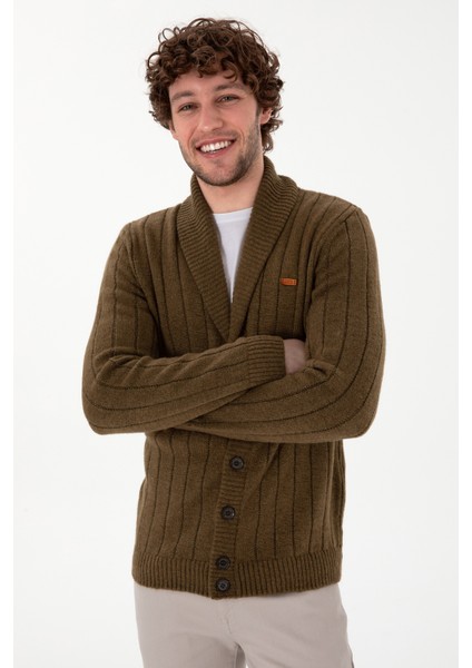 Slim Fit Erkek Haki Hırka Kolsuz %80 Akrilik Kumaş ile Şık Görünüm modelleri