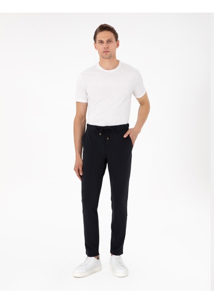 Erkek Ekru %100 Pamuk Slim Fit Bisiklet Yaka Basic Tişört 50306980-VR019