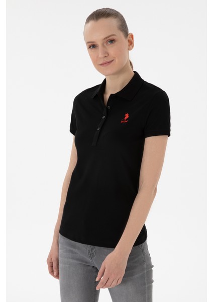 Kadın Siyah Tişört Basic 50300896-VR046