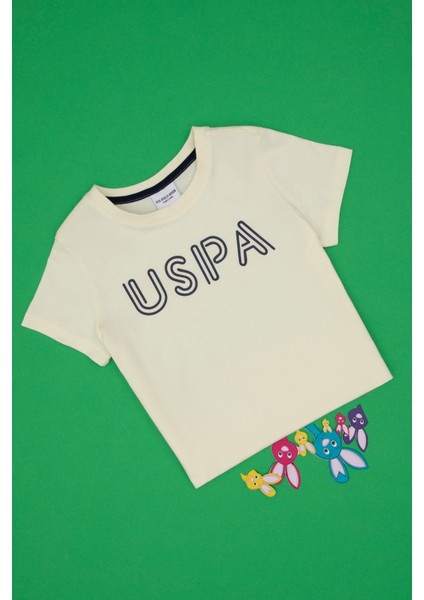 Erkek Çocuk Krem Tişört Basic 50306483-VR071