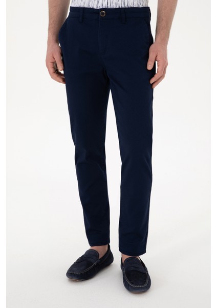 Erkek Lacivert Pantolon (Kanvas-Chino) 50309142-VR033 fiyatları